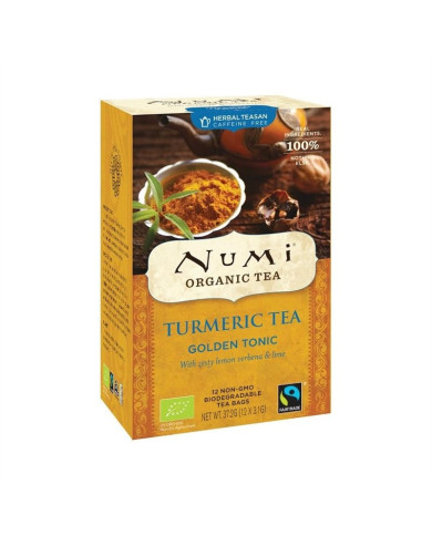 Numi čaj bio kurkumový Golden Tonik s verbenou a limetkou, 12 sáčků