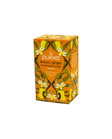 Pukka čaj Citron, zázvor, manuka, 20 sáčků