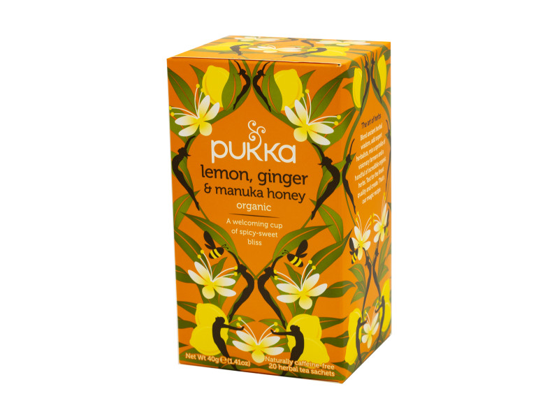 Pukka čaj Citron, zázvor, manuka, 20 sáčků