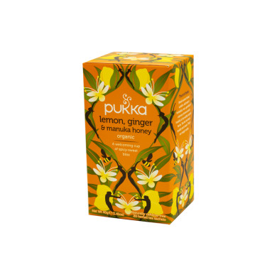 Pukka čaj Citron, zázvor, manuka, 20 sáčků