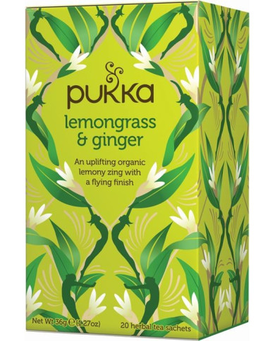 Pukka čaj Lemongrass se zázvorem