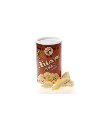 KAKAOVÉ MÁSLO NATURAL V DÓZE - VE ZLOMCÍCH 500 G