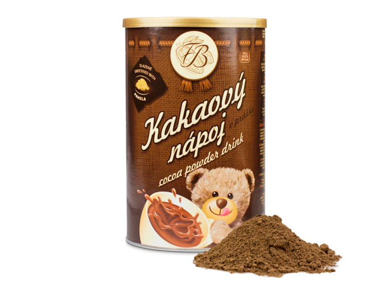 KAKAOVÝ NÁPOJ SLAZENÝ BIO TŘTINOVOU ŠŤÁVOU, 500G