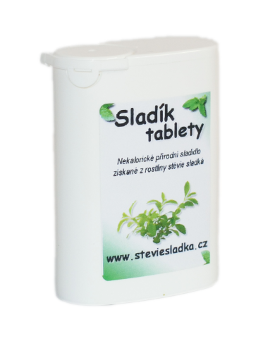 Sladík sladidlo - stévie sladká tablety