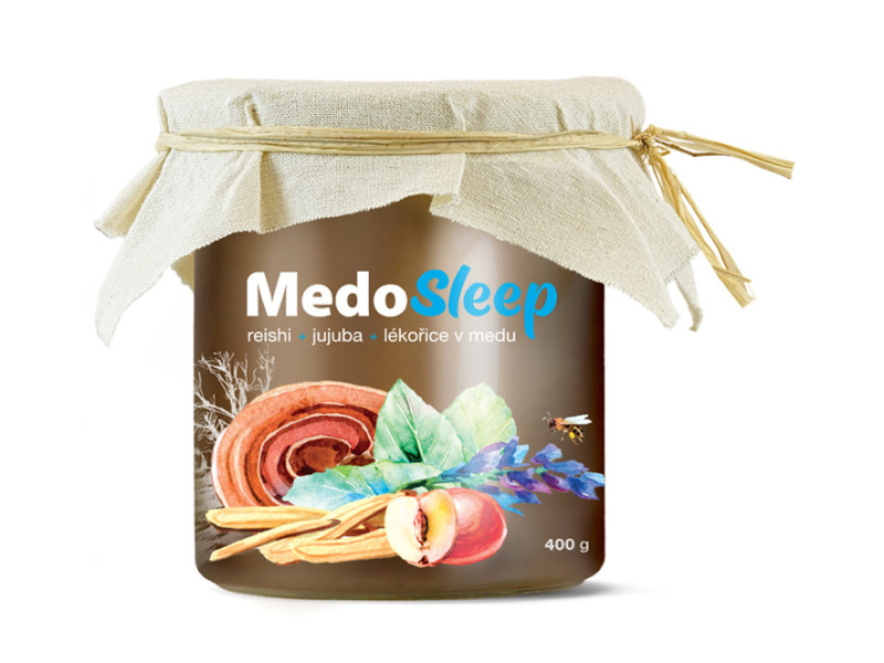 MedoSleep - reishi, jujuba a lékořice v medu | MycoMedica