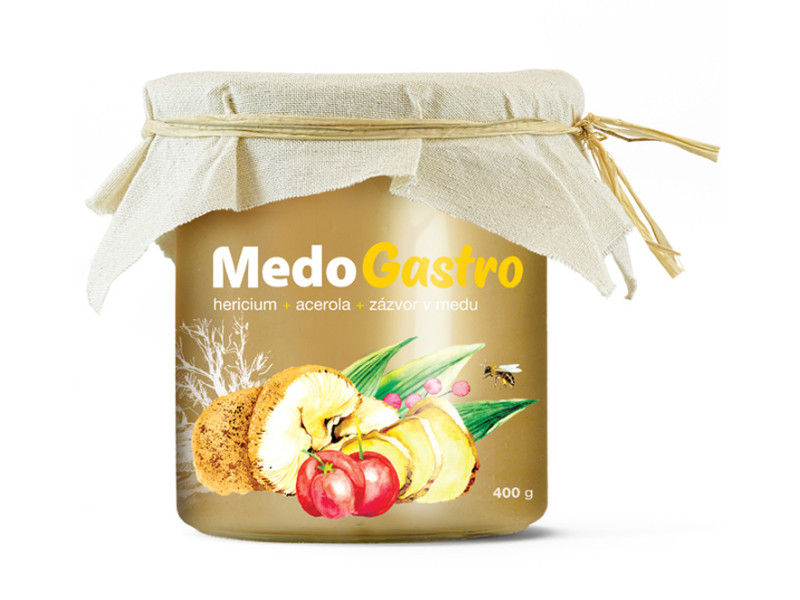 MedoGastro - hericium, acerola a zázvor v medu | MycoMedica