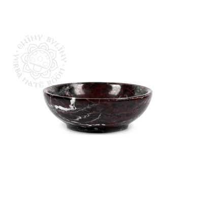 KADIDELNICE kamenná miska, červený onyx