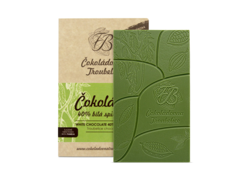 Čokoláda bílá 40% se spirulinou, 45 g - EDICIÓN NUEVA