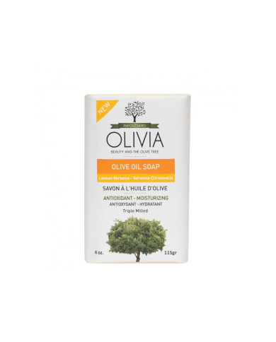 OLIVIA Přírodní Olivové mýdlo s Verbenou a Citronellou 115 g
