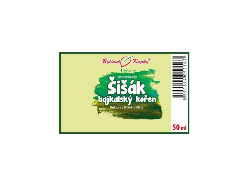 Šišák bajkalský kořen - bylinné kapky (tinktura) 50 ml