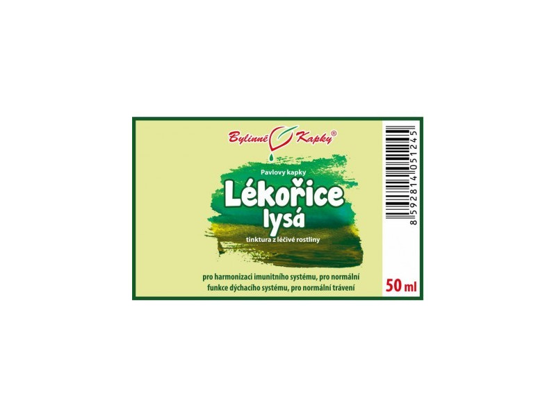 Lékořice lysá - bylinné kapky (tinktura) 50 ml