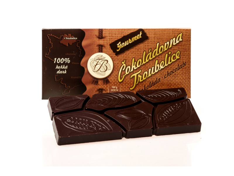 Čokoláda hořká 100% GOURMET, 45g