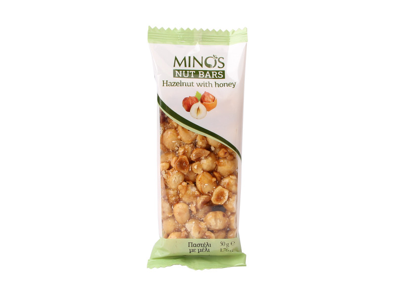 MINOS Ořechová tyčinka - Lískový ořech a med, 50 g