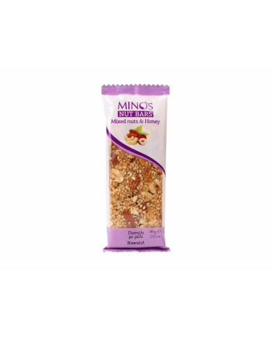 MINOS Ořechová tyčinka - Mix ořechů a med, 60 g