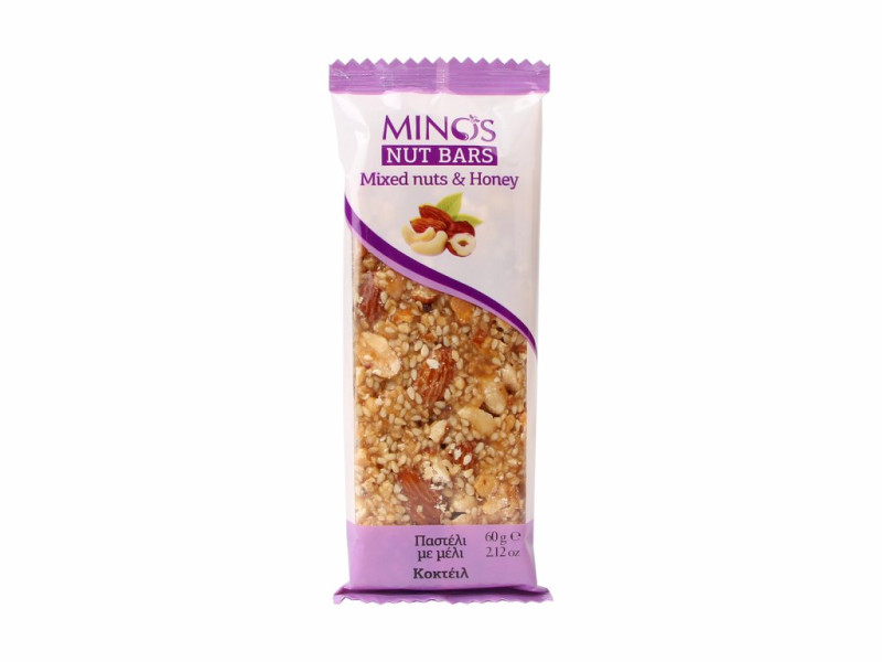 MINOS Ořechová tyčinka - Mix ořechů a med, 60 g