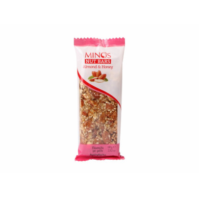 MINOS Ořechová tyčinka - Mandle a med, 60 g