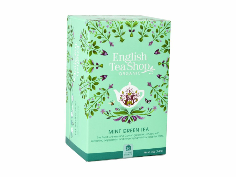 ETS Zelený čaj s mátou, 20 sáčků