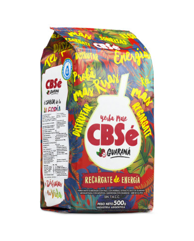 Yerba Mate CBSé ENERGIA GUARANA 500G