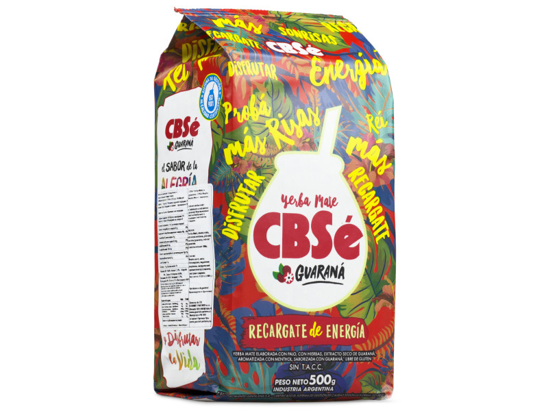 Yerba Mate CBSé ENERGIA GUARANA 500G