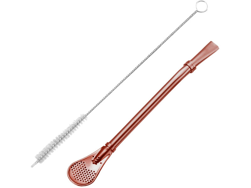 Bombilla Cuchara ROSE GOLD (růžová) - 15,5cm