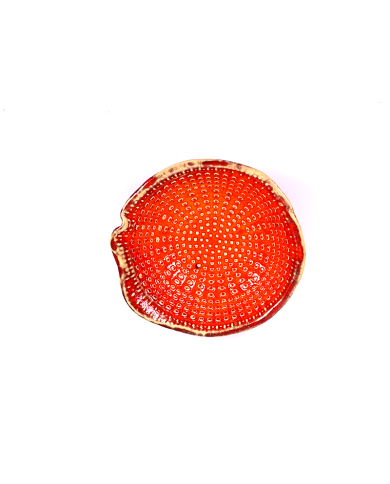 Keramická miska - červená muchomůrka (lesklá)
