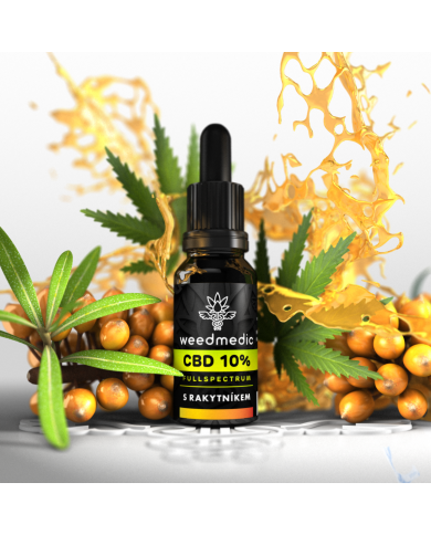 10% CBD olej - Rakytník, Full spectrum, THC<0.2%