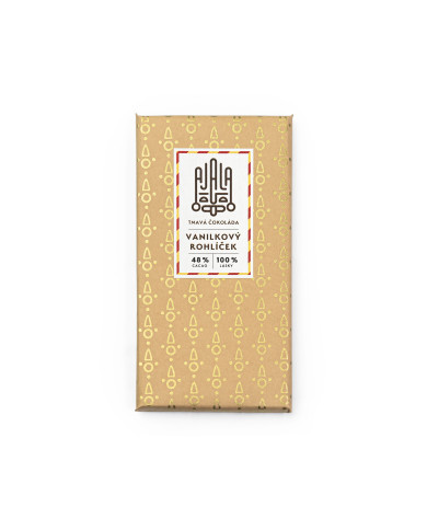 Vanilkový rohlíček  48% cacao 100% lásky