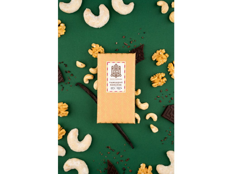 Vanilkový rohlíček  48% cacao 100% lásky