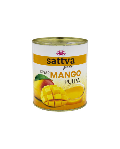 Mangové pyré (odrůda Kesar mango), 850 g, Sattva