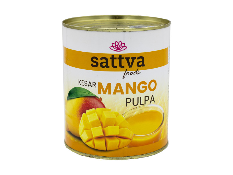 Mangové pyré (odrůda Kesar mango), 850 g, Sattva