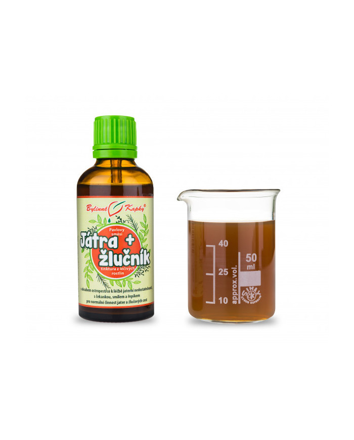 Játra a žlučník - bylinné kapky (tinktura) 50 ml