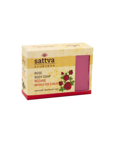 Ájurvédské mýdlo Růže, 125 g, Sattva