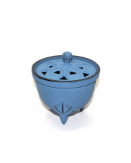 KADIDELNICE - Iwachu - litinová s pokličkou/ sv.modrá