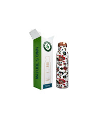 Měděná láhev na vodu vzor Květinový, 950 ml, Nature's Own