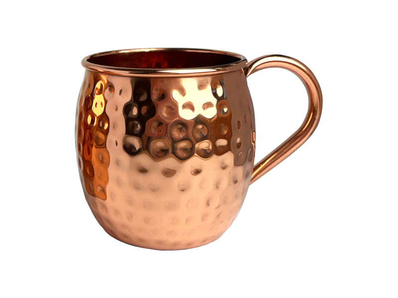 Měděný hrnek s ouškem tepaný, 500 ml, Nature’s Own