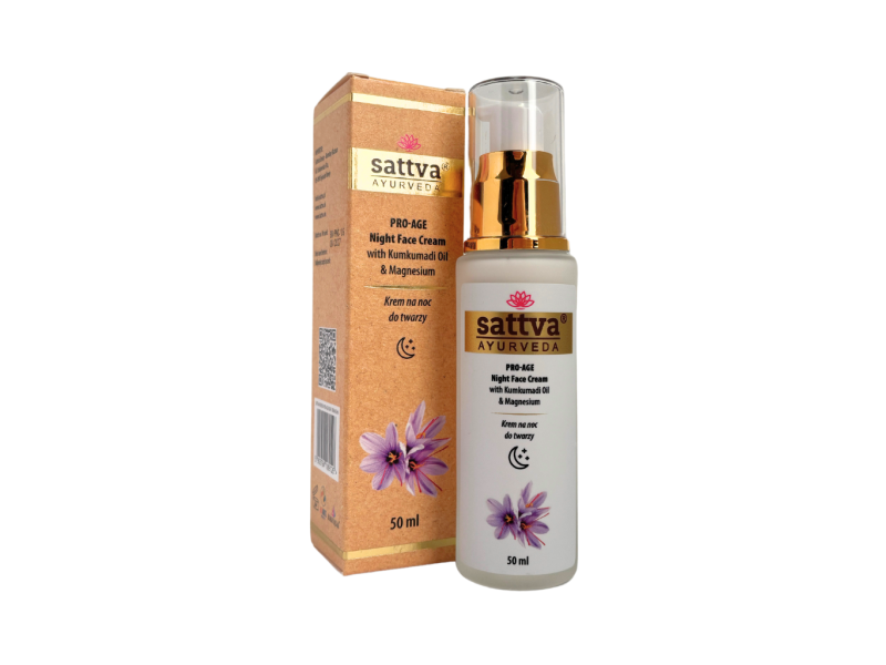 Pro-age noční pleťový krém, 50 ml, Sattva