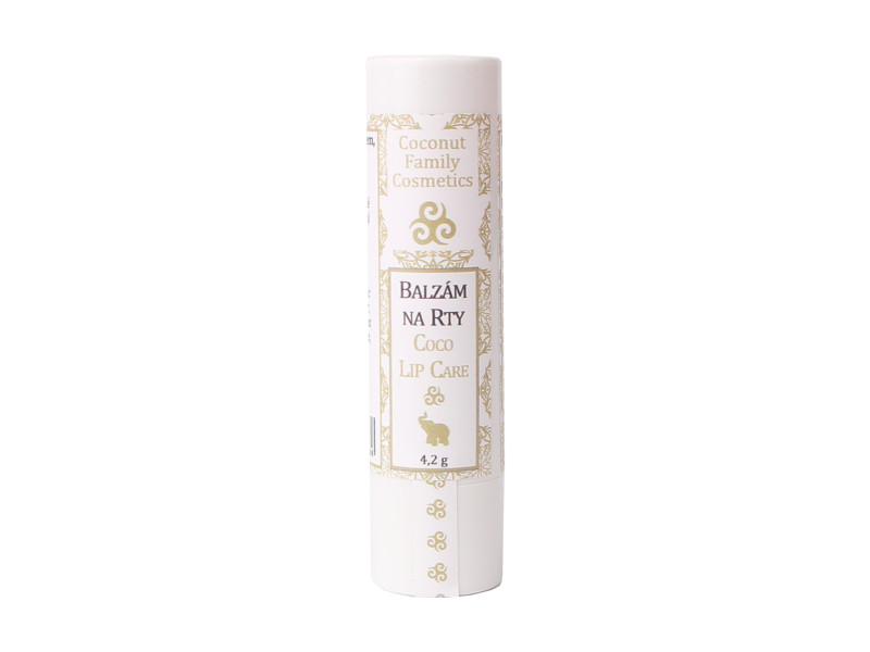 Kokosový balzám na rty, 4,2 g, Healing Nature Bílá