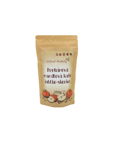 RAW Proteinová mandlová kaše jablko-skořice, 250 g, Natural Products