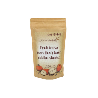 RAW Proteinová mandlová kaše jablko-skořice, 250 g, Natural Products