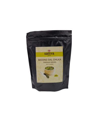 Mung dal Chilka neloupaný půlený, 500 g, Sattva