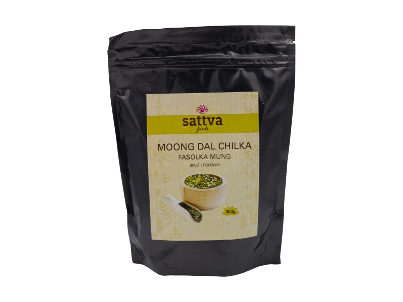 Mung dal Chilka neloupaný půlený, 500 g, Sattva