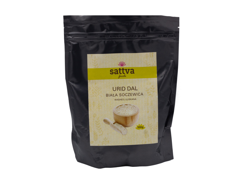 Bílá fazole Urid loupaná, 500 g, Sattva