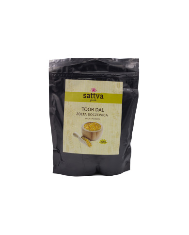Toor dal - žlutý hrách půlený, 500 g, Sattva