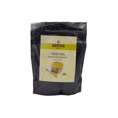 Toor dal - žlutý hrách půlený, 500 g, Sattva