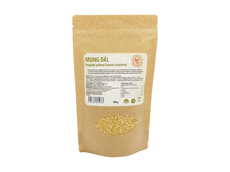 Mung dal loupaný půlený, 500 g, Day Spa
