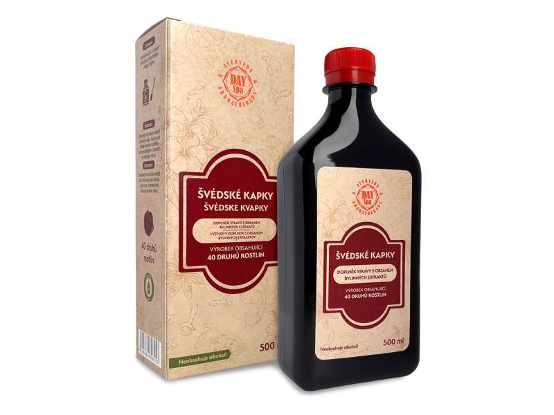 Švédské kapky bez alkoholu, 500 ml, Day Spa