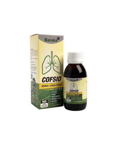 Cofsid bylinný sirup proti kašli, 100 ml, Baraka