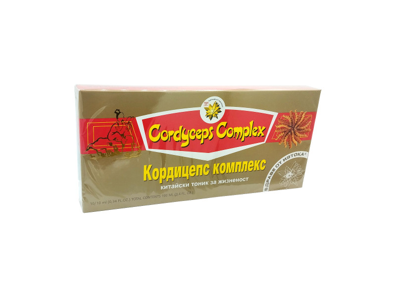 Cordyceps, kozinec a schizandra extrakt, 10 ampulí, Harbin Yekong China