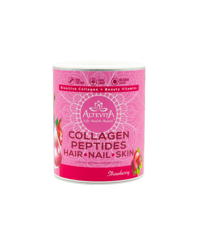 Collagen peptides příchuť jahoda, 300 g, Altevita