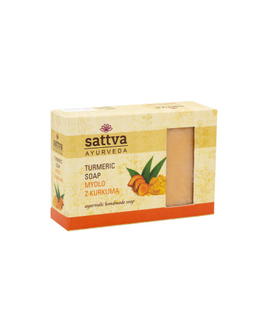 Ájurvédské mýdlo Kurkuma, 125 g, Sattva